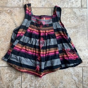 Free People cropped tank top size medium